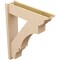 Ekena Millwork 8-in W x 32-in D x 40-in H Balboa Trad Rough Cedar Woodgrain TimberThane Outlooker, Primed Tan OUTUR080X32X40BOA04RCPR - alternate 6